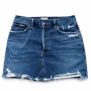 AGOLDE Ada Hi Rise Mid-Thigh Denim Skirt Ransom Size 29